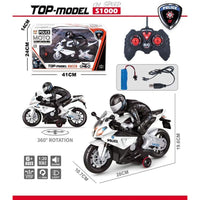 ( NET)  Remote Control Police Motorcycle - Rechargeable