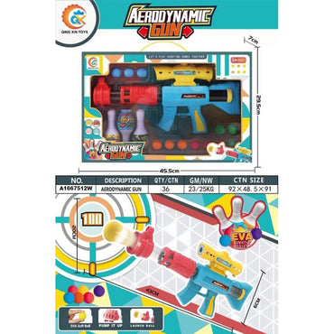 Balls Aerodynamic Gun Toy - Kids' Plastic Shooting Gun Toy