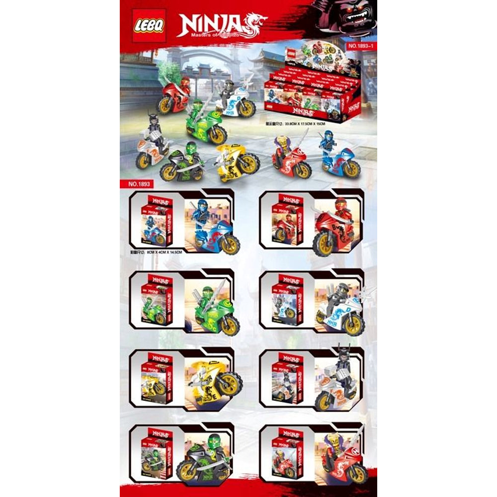Ninja Building Block Toy Display Box Set - Educational Fun for Children