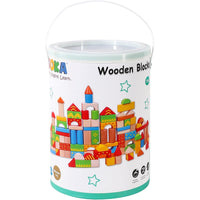 Set of 40 Colorful Wooden Building Blocks - Unleash Your Child's Creativity / 820045