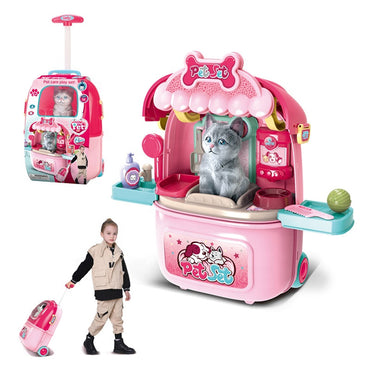(Net) Pet Cat Pretend Play Set - Interactive Learning for Girls of All Ages