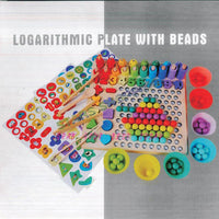 Logarithmic Plate Board With Beads Toys Kids