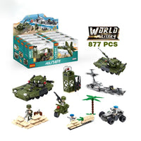 COGO Creative Tank Building Blocks Set - 877-Piece War Assembling Toy