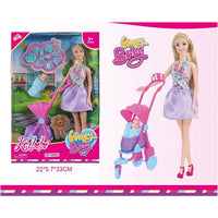 Mother Barbie and Baby Care Toy Set