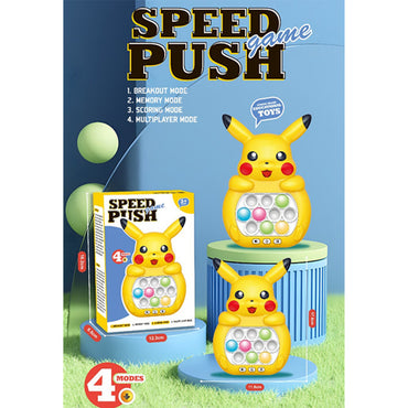 Pokemon Pikachu Push Game Console Fingertip Upgrade Squeeze