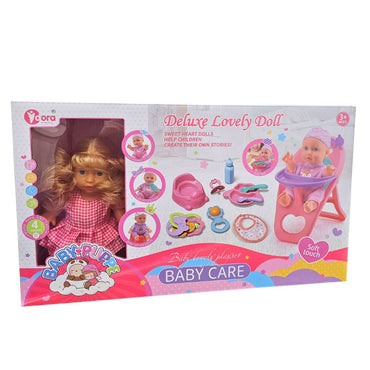 9 Inch Baby Doll Set With 4 sounds