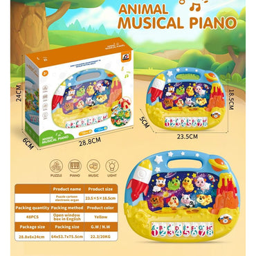 Baby Plastic Toy Piano - Intelligent Cartoon Musical Electronic Organ
