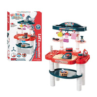 ( Net ) House Play Set Vacuum Cleaner Kids Cleaning Cart Pretend Plastic Toy