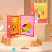 Creative Wooden Magnetic Tangram Puzzle Set