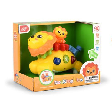 (Net) Electric Cartoon Rocking Lion Toy for Toddlers