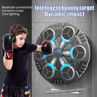 ( Net ) Round Music Boxing Machine LED Electronic With Boxing Gloves