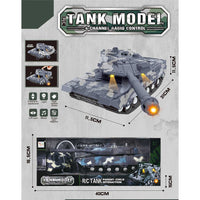 Remote Control Military Tank with Rotating Turret and Sound