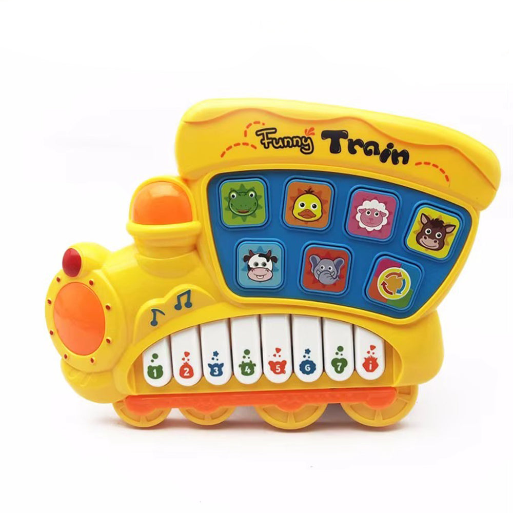 Funny Train Piano With Animal Voice & Music Play