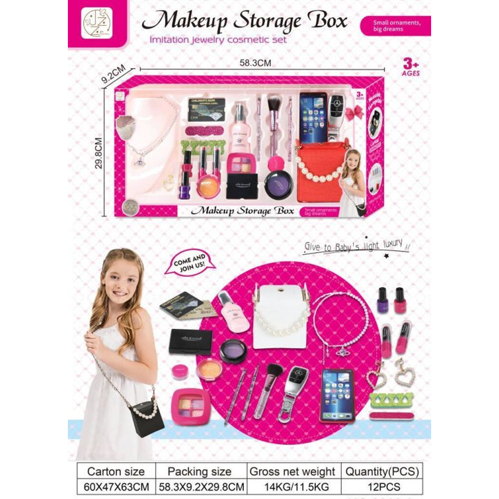(Net) Fashionable Purse Toy and Makeup Set - Pretend Play for Girls