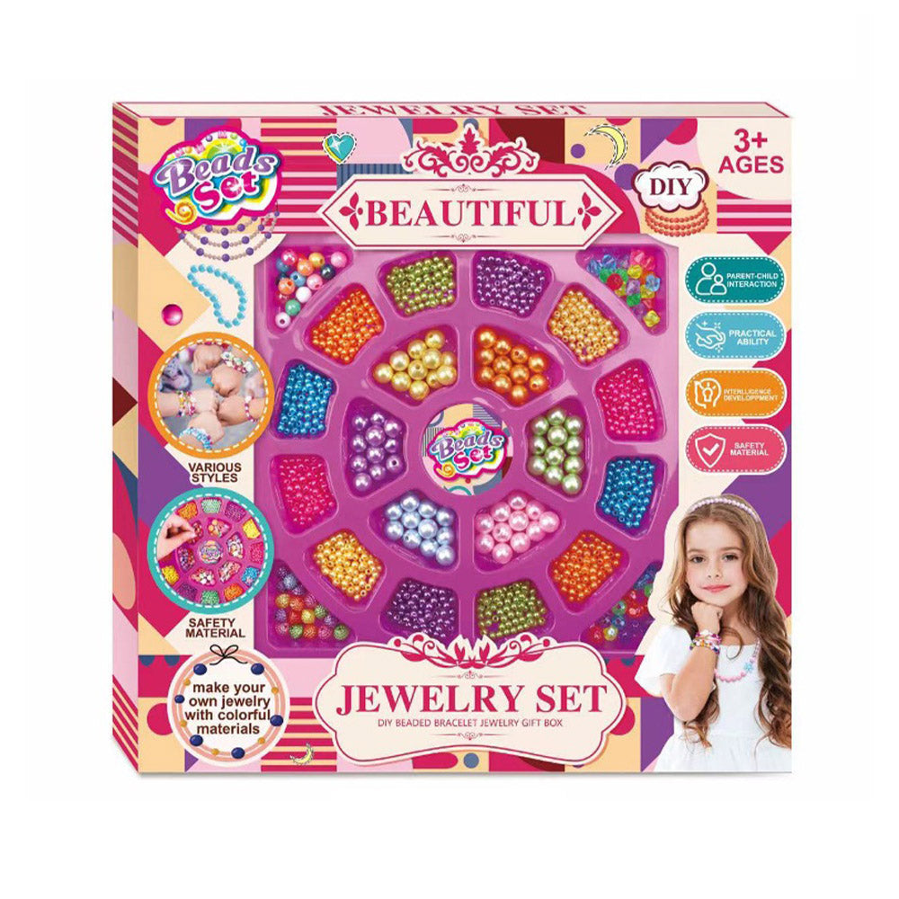 Creative DIY Jewelry Accessories Kit for Toddlers - Endless Beading Fun