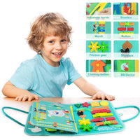 (Net) Sensory Activity Book Animal Design Busy Board