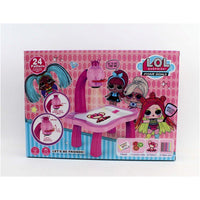 Interactive Kids' Floor Projector Drawing Table Set-Lol Surprise
