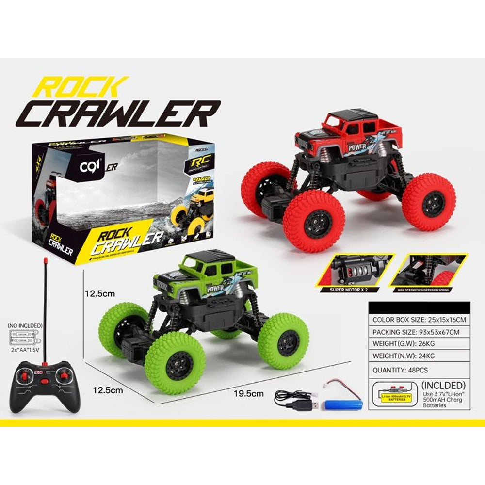 ( NET) Remote-Controlled Rock Crawler Vehicle