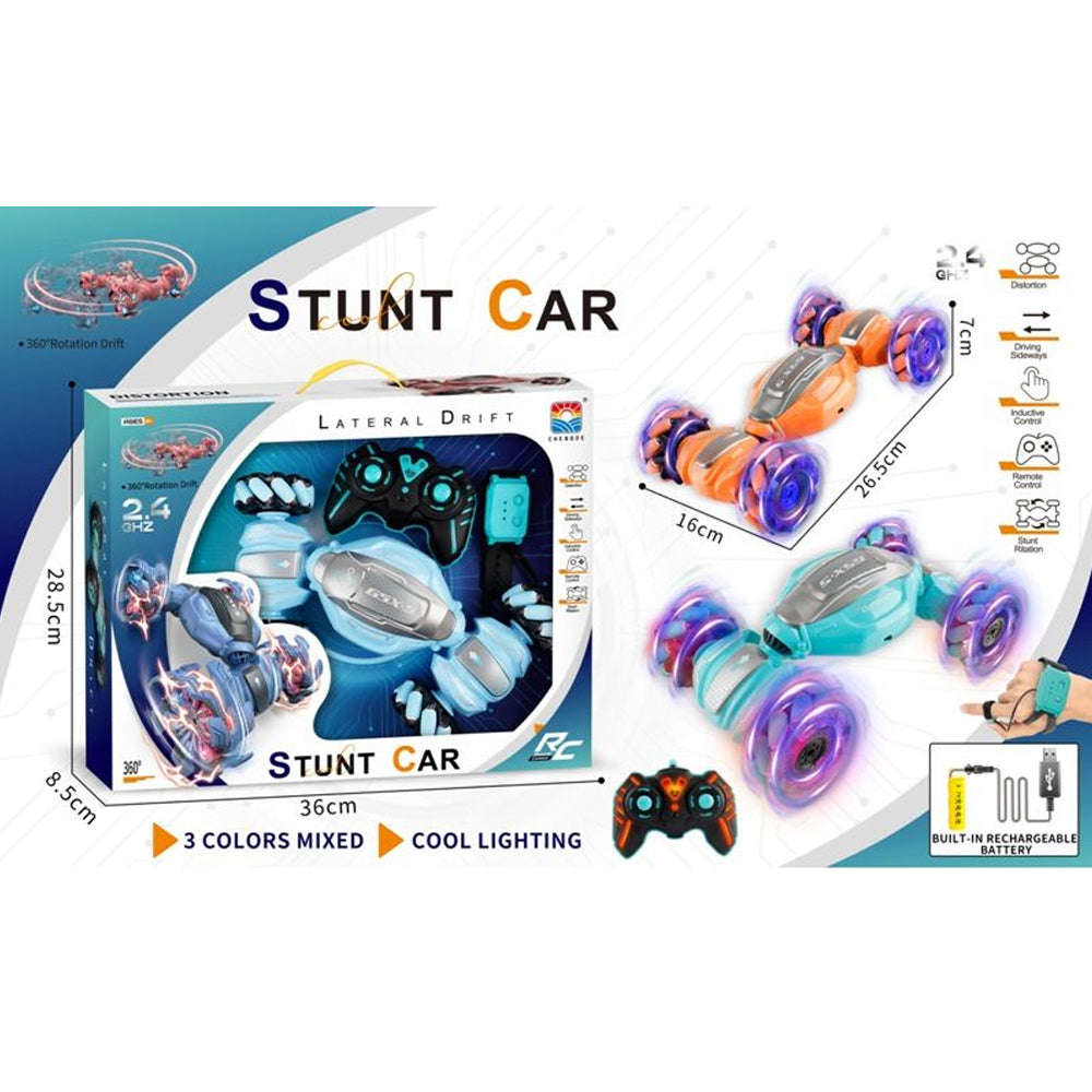 ( NET) Dynamic Stunt Car - Remote & Gesture Control, Drift Abilities