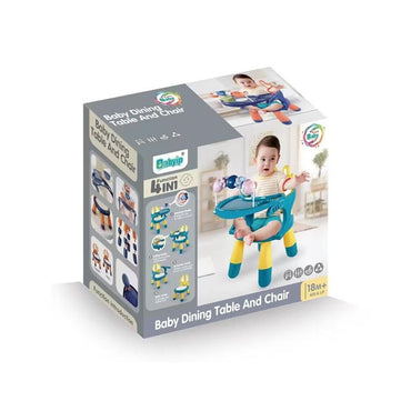 (Net) 4-in-1 Multi-Function Baby Chair and Table Set