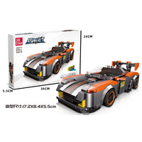 Asphalt Car Racing DIY Building Brick Toy