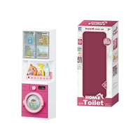 Realistic Home Toilet Clothes Washer Design Simulation Toy Set for Kids
