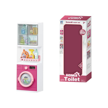 Realistic Home Toilet Clothes Washer Design Simulation Toy Set for Kids