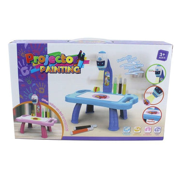 Kids LED Projector Drawing Desk - Educational Painting Toy Set