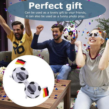 Plastic Cheering Props Germany Flag Glasses