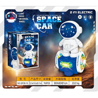 (Net) Balanced Astronaut Space Set: Kids B/O Rotation Car & Sliding Robot Toy