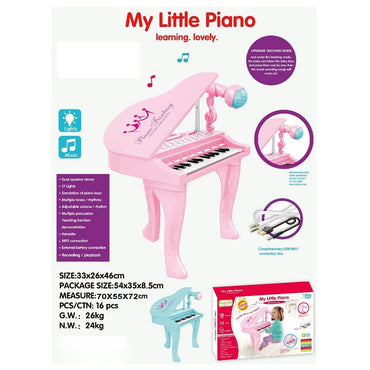 (NET) Children's Simulation Electronic Piano with Microphone