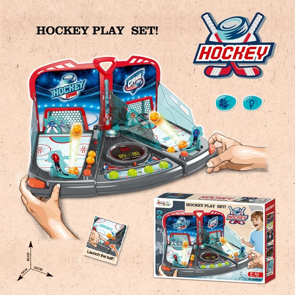 Multi-Player Finger Ejection Mini Hockey Toy Set
