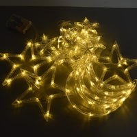(Net)Star and Moon Curtain String Lights