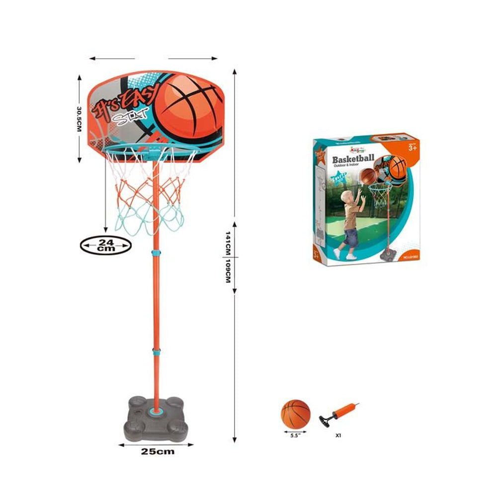 Adjustable Indoor and Outdoor Basketball Stand Set