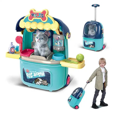 (Net) Pet Cat Pretend Play Set - Interactive Learning for Boys of All Ages