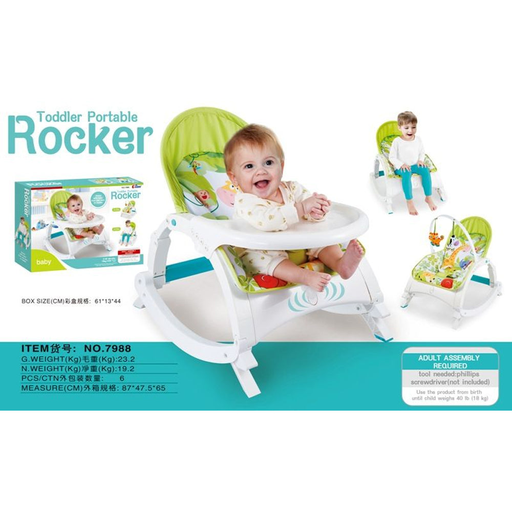 (Net) Portable Multi-Function Baby Rocker Chair with Music and Vibration