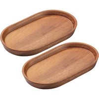 **(Net)**Wooden Modern Oval Design Serving Tray