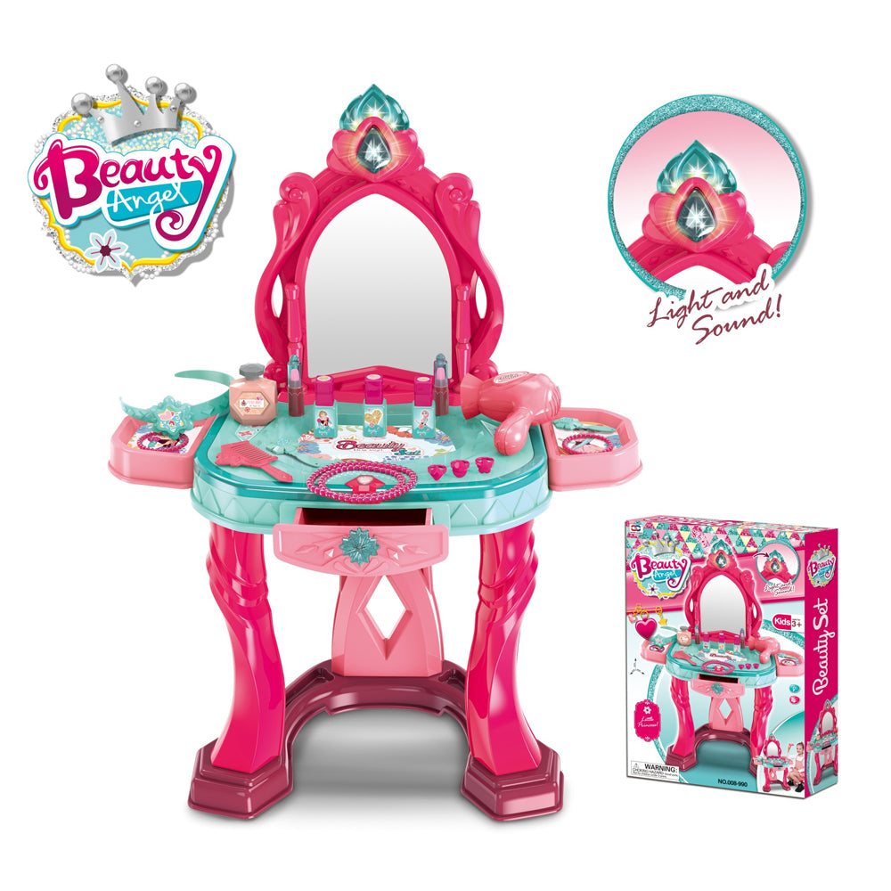 (Net) Princess Makeup Set Dressing Table Toy with Light and Sound