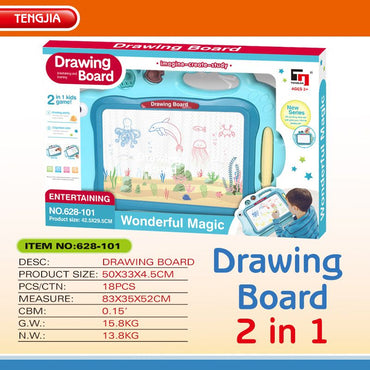 Kid's Magnetic Drawing Slate Board - Educational Learn & Play Toy