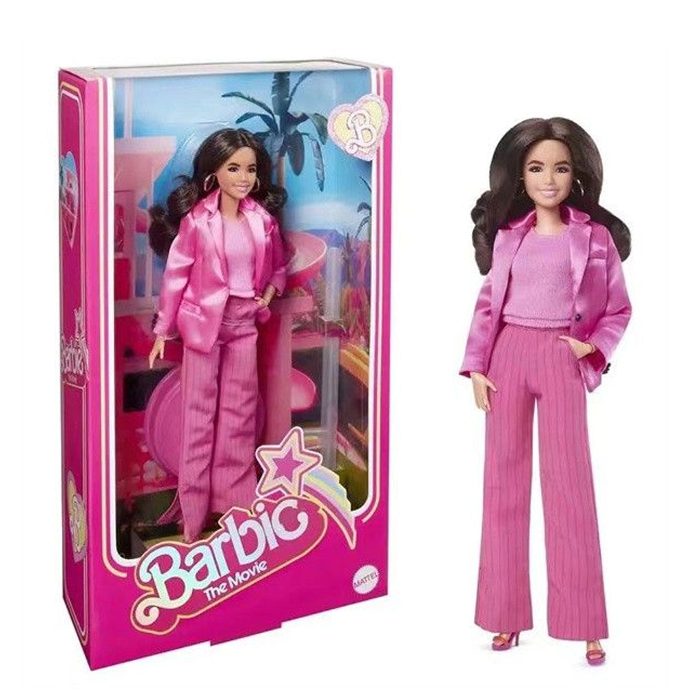 Brown-Haired Barbie Doll in Pink Fashion