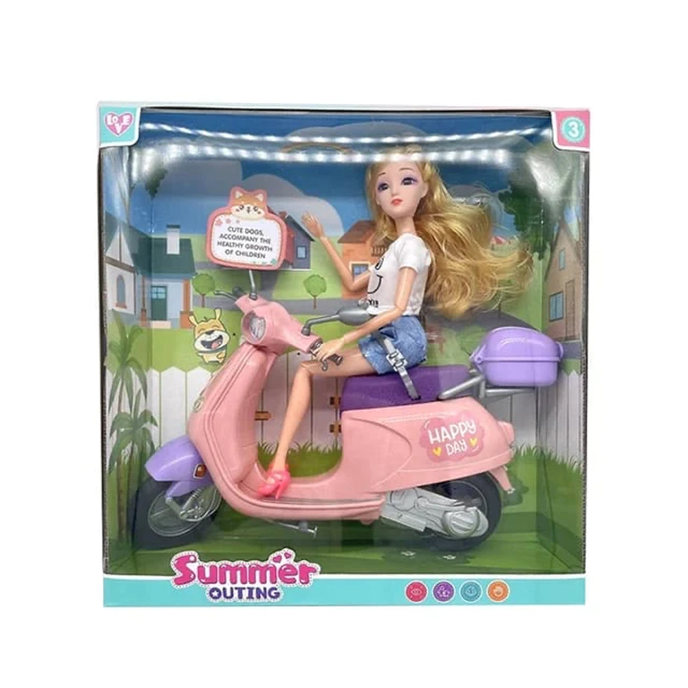 Barbie Doll Riding Motorcycle