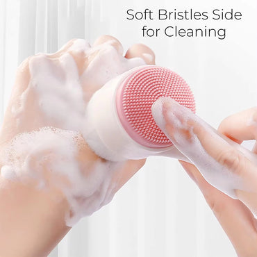 (NET) Double side Manual Facial Cleansing Brush