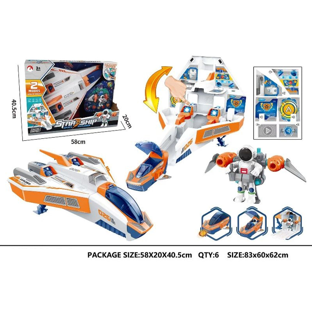 (Net) Children's Educational Star Ship Space Explorer Toy - Robot Toy