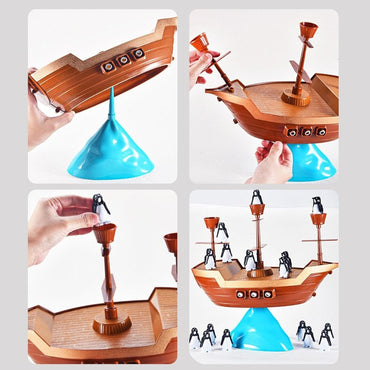 Balance Penguin Pirate Boat