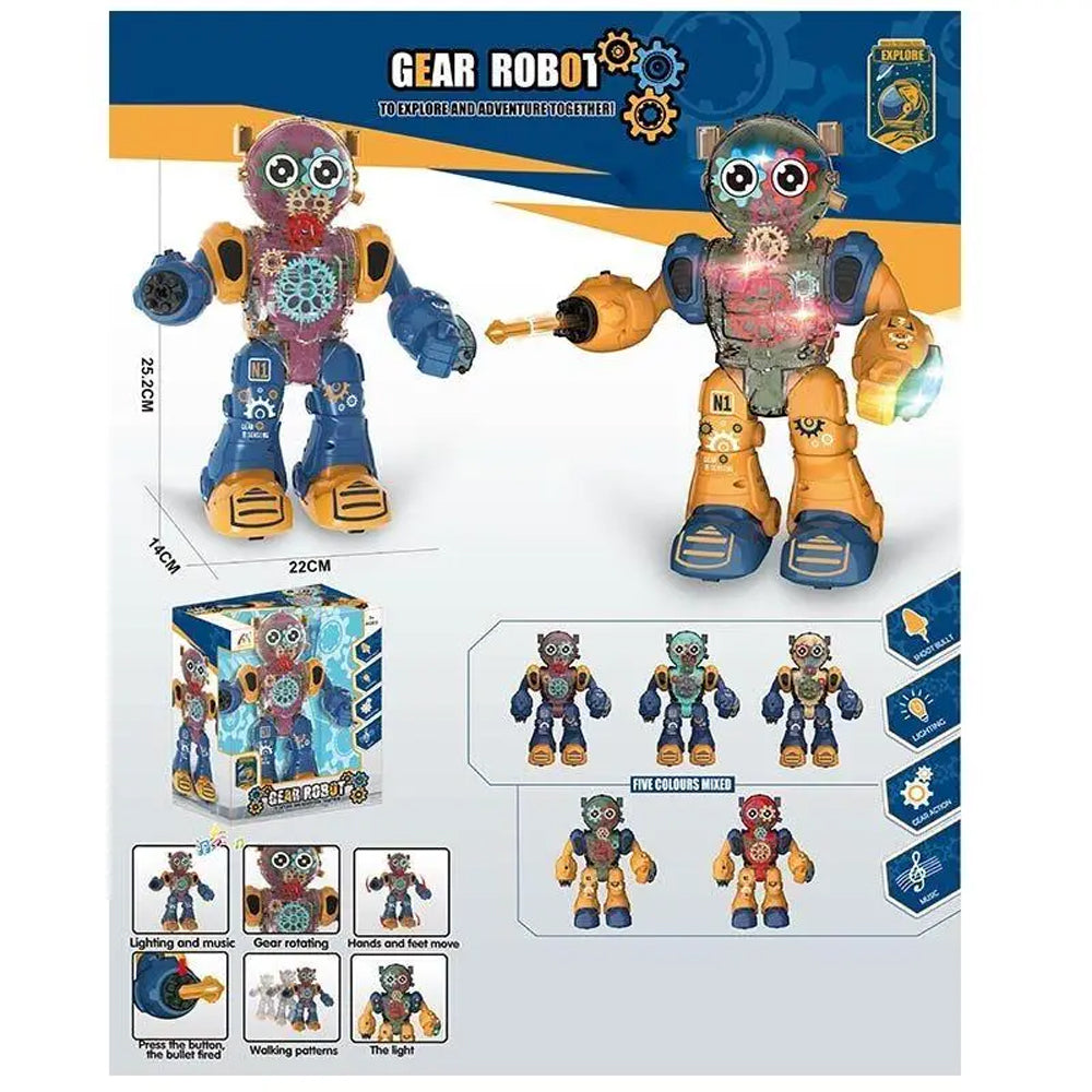 X Rout Robot (Net) Smart Robot Launch Gear Toy - Exciting Exploration and Adventure