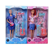 Musical Doll Set - Multi-Character Role-Play with Instruments