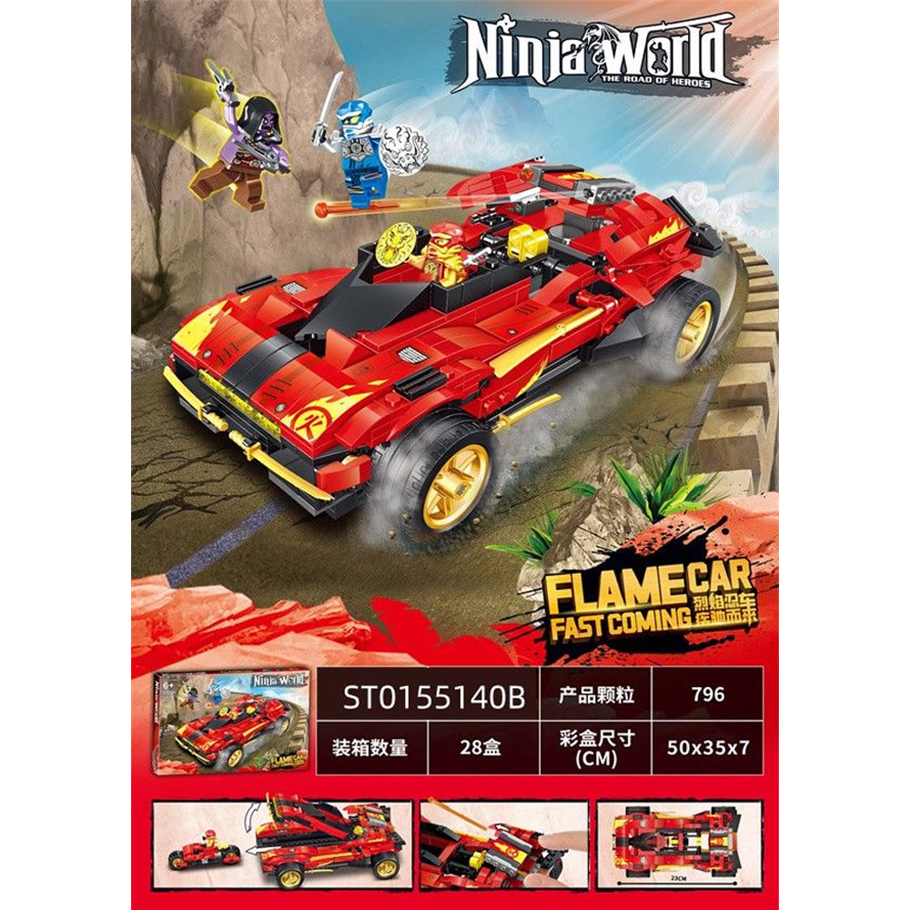 Mirage Ninja Chariot Bricks Toy Set - Multi-Character Assembling Blocks
