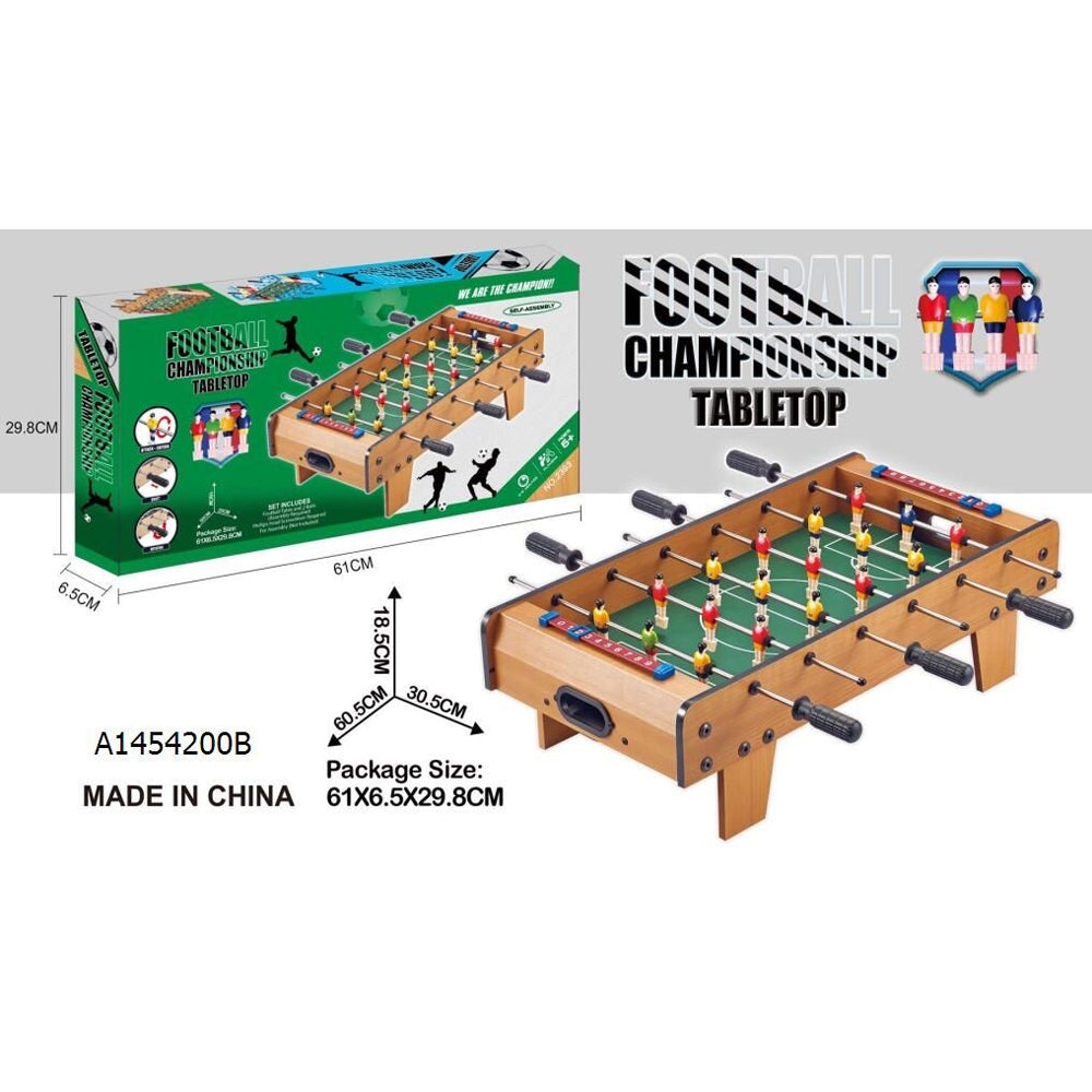( NET) Mini Wooden Football Table Game for Kids