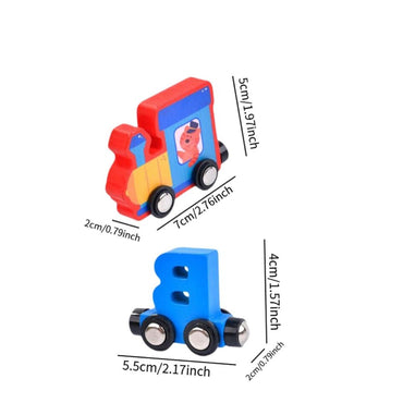Wooden Magnetic Alphabet Train Set