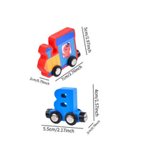 Wooden Magnetic Alphabet Train Set